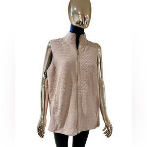 CROFT & BARROW | Sleeveless Zip Up